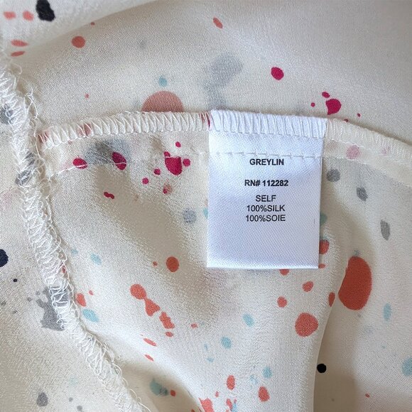 Greylin 100% silk mini skirt - Size M - Picture 6 of 11